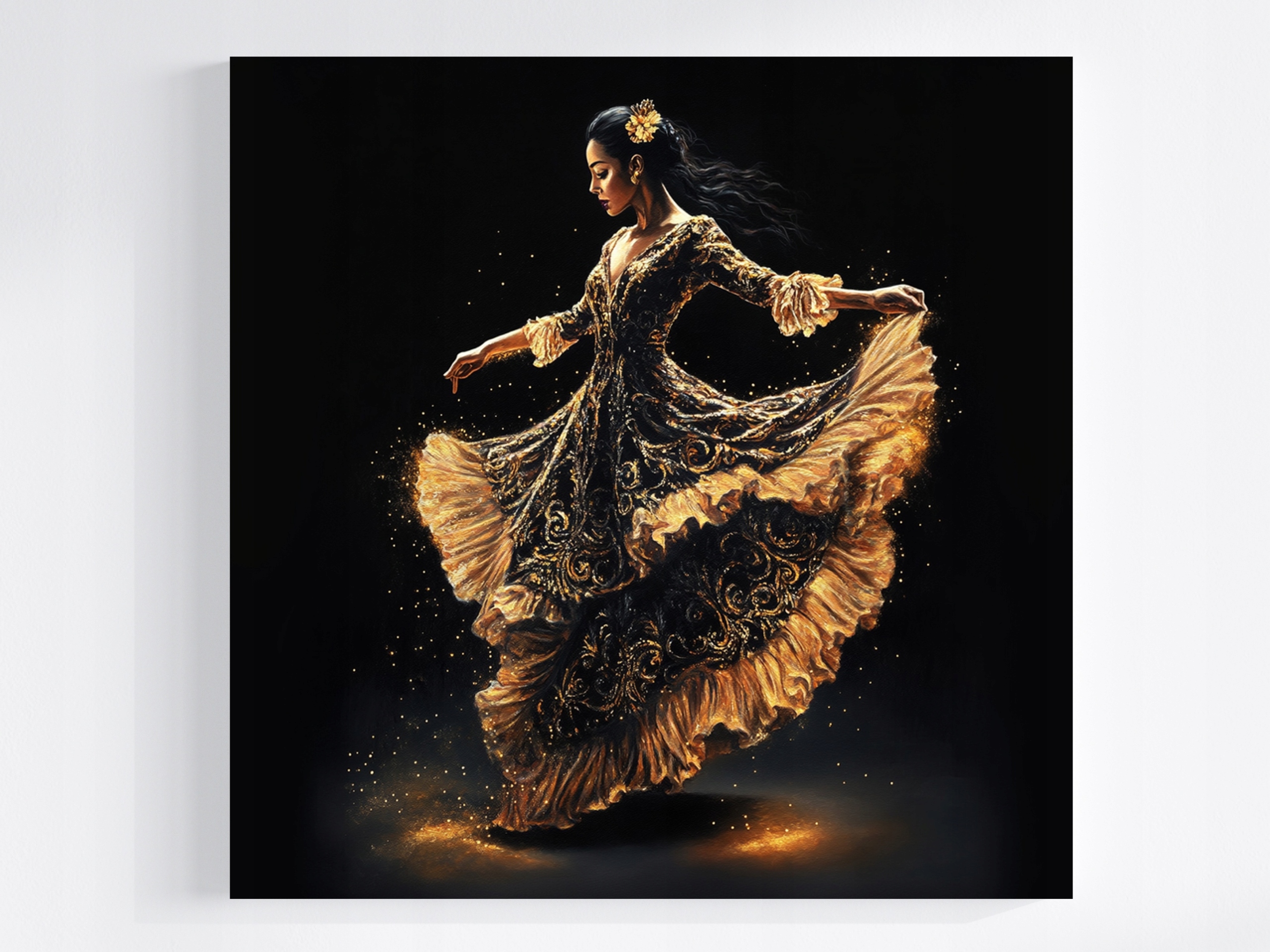 Obraz Na Plátně Canvas Žena Tanečnice Flamenco Vášeň Španělsko 60x60
