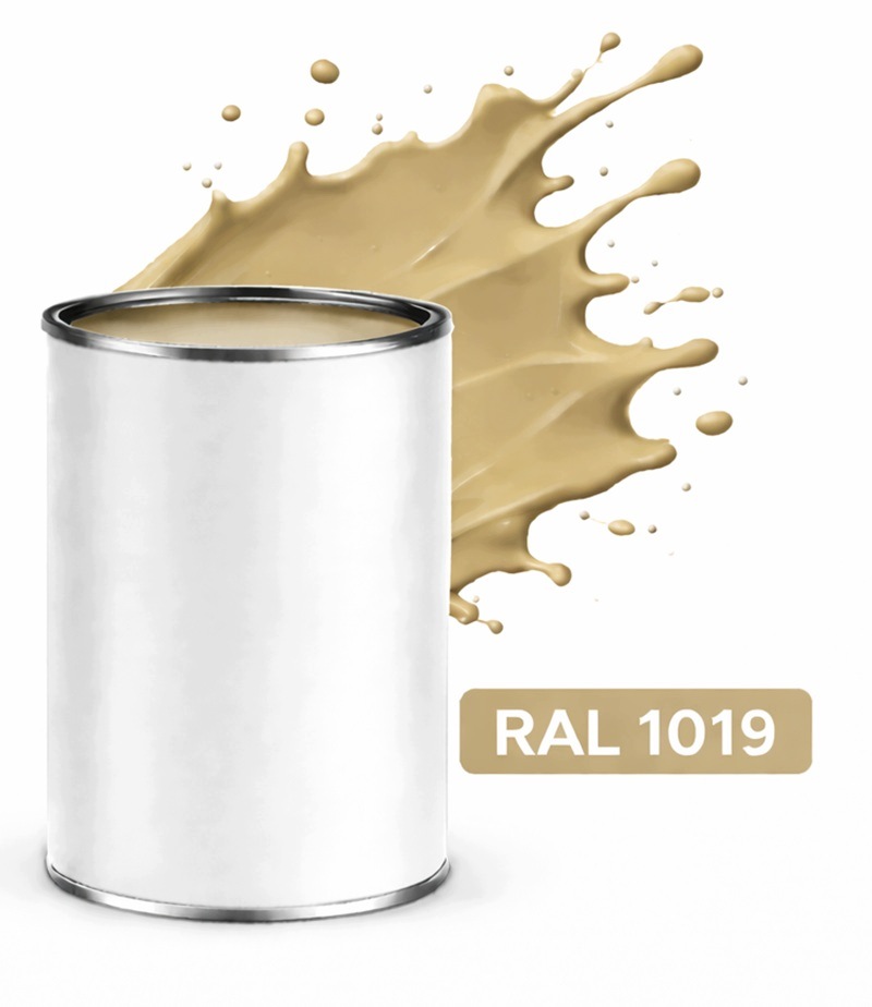 Ral 1019 Alkydový smalt lesklý Barva na kov ocel 1L