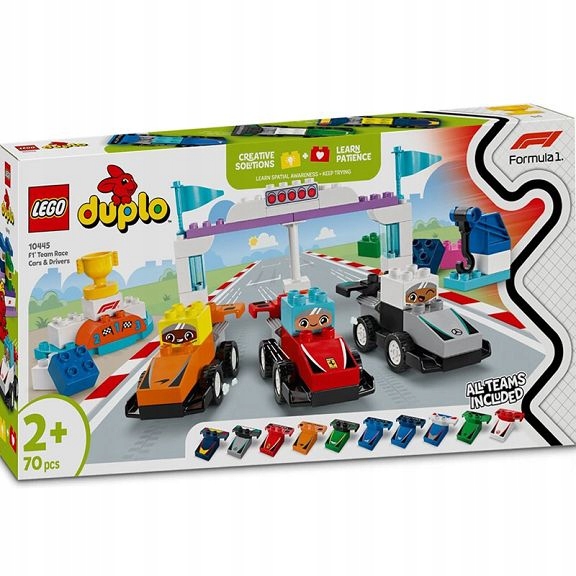 Lego Duplo Town Bolidy a řidiči F1 10445
