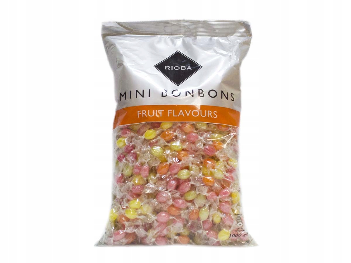 Levně 2x Bonbóny Mini Hard Candies Fruit Flavour 1 kg Rioba