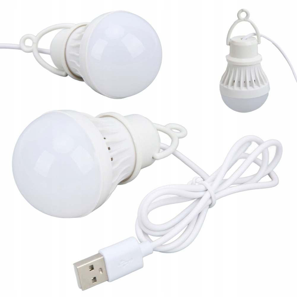Lampka Turystyczna Żarówka Led Energooszczędna Kempingowa Usb
