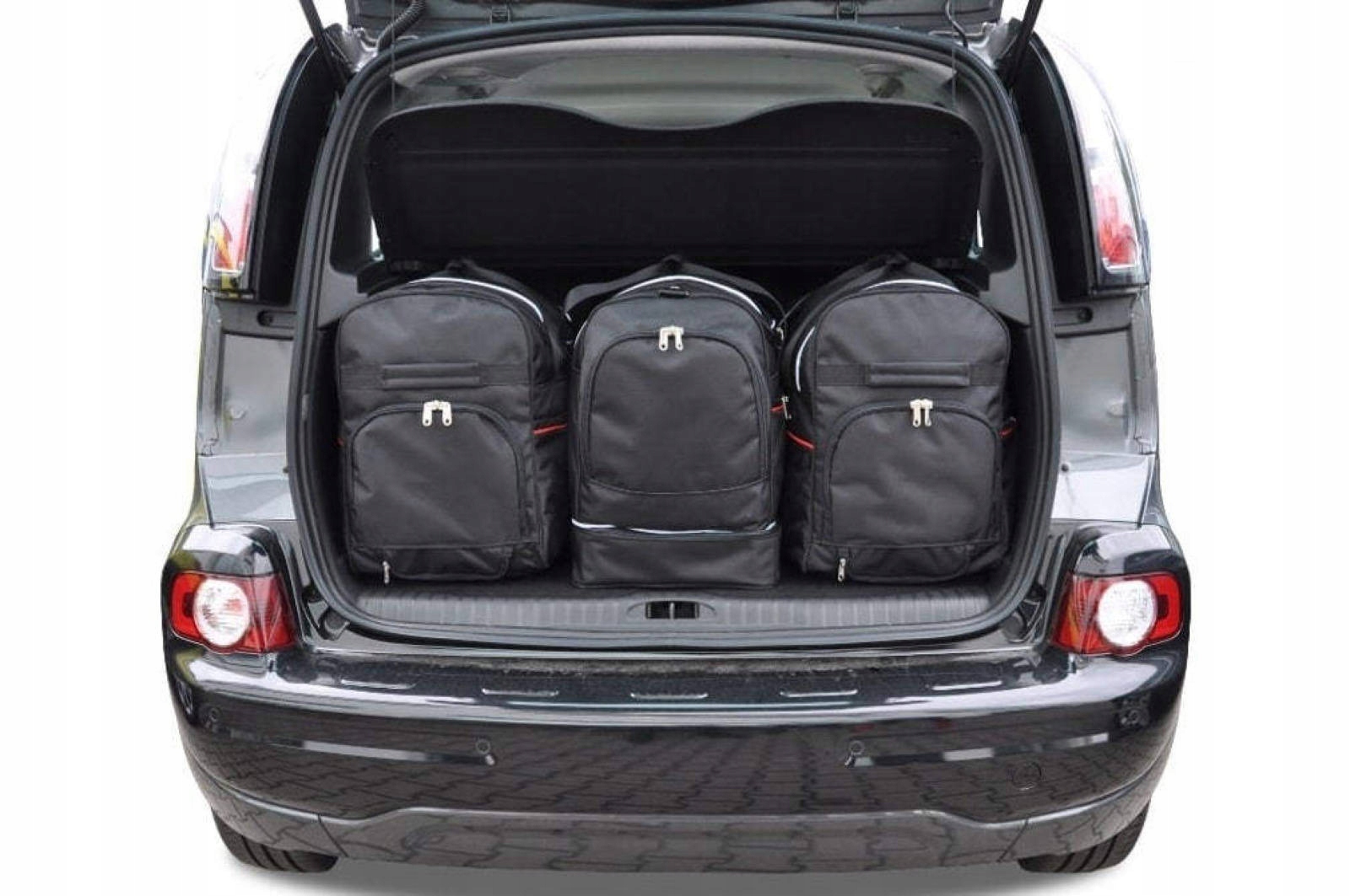 J&j Automotive Sada 3ks cestovných tašiek Sport pre Citroen C3 Picasso 200