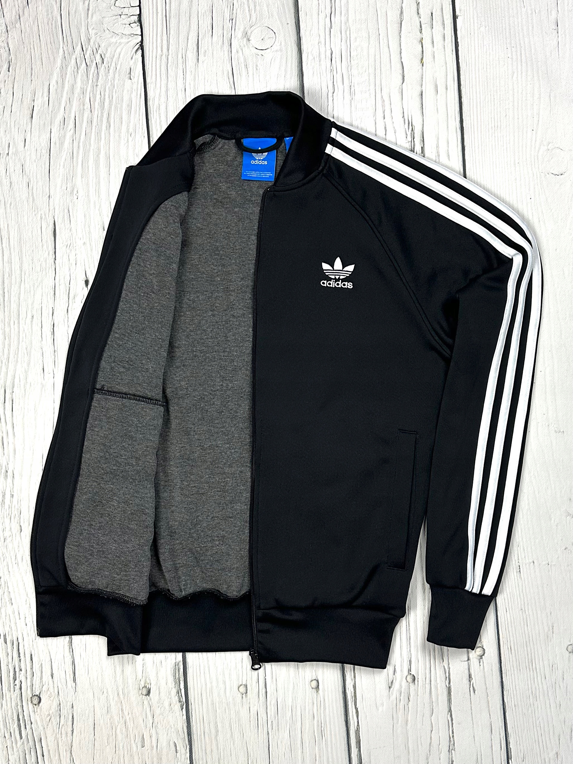 ADIDAS SUPERSTAR TREFOIL Rozpinana Bluza Track Męska Paski Logo