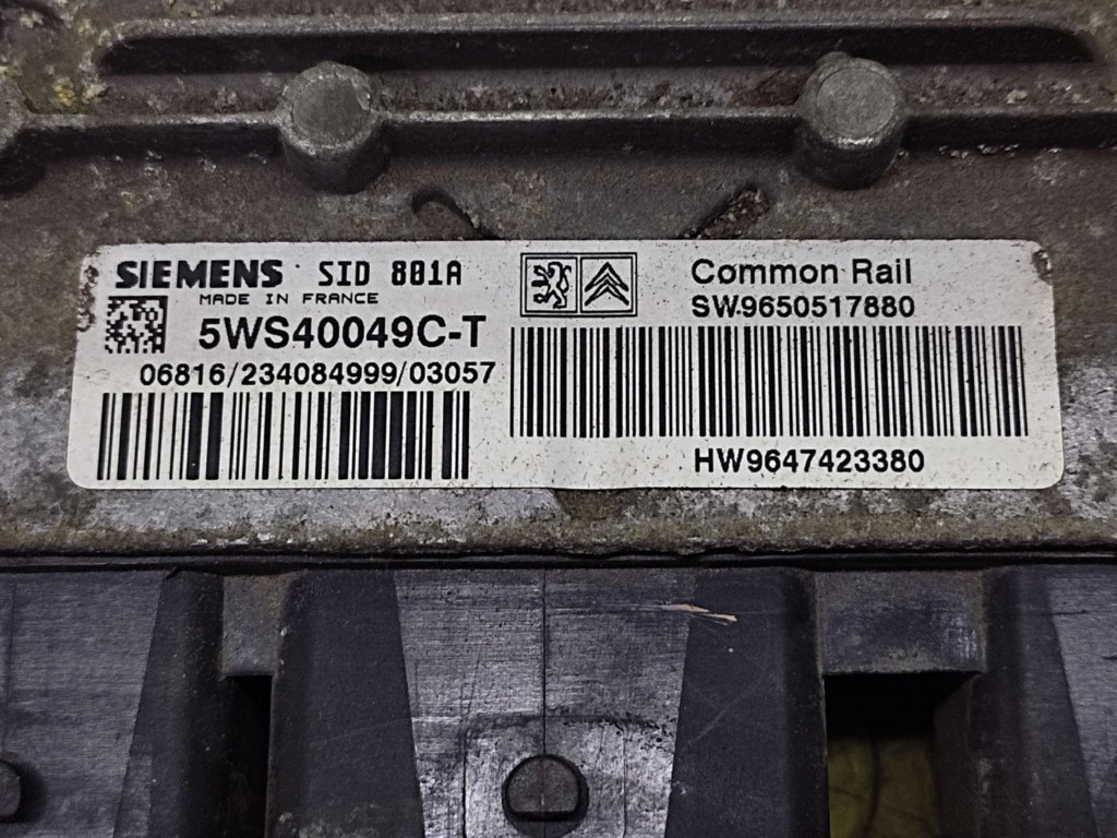CITROEN BERLINGO control unit of the engine 9650517880
