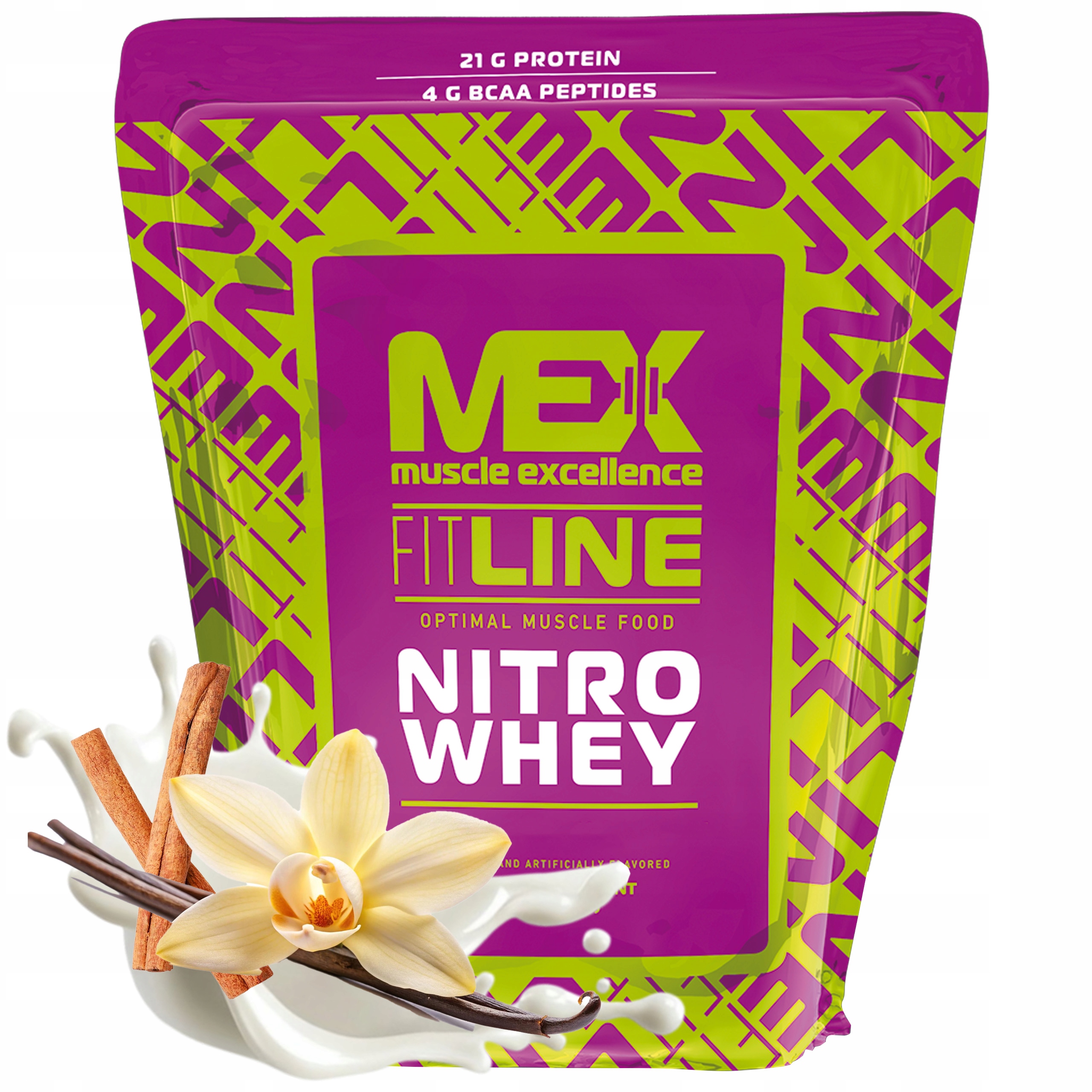 Syrovátkový Protein Mex Nitro Whey 2270g Wpc Wpi Izolát Vanilka Skořice Usa