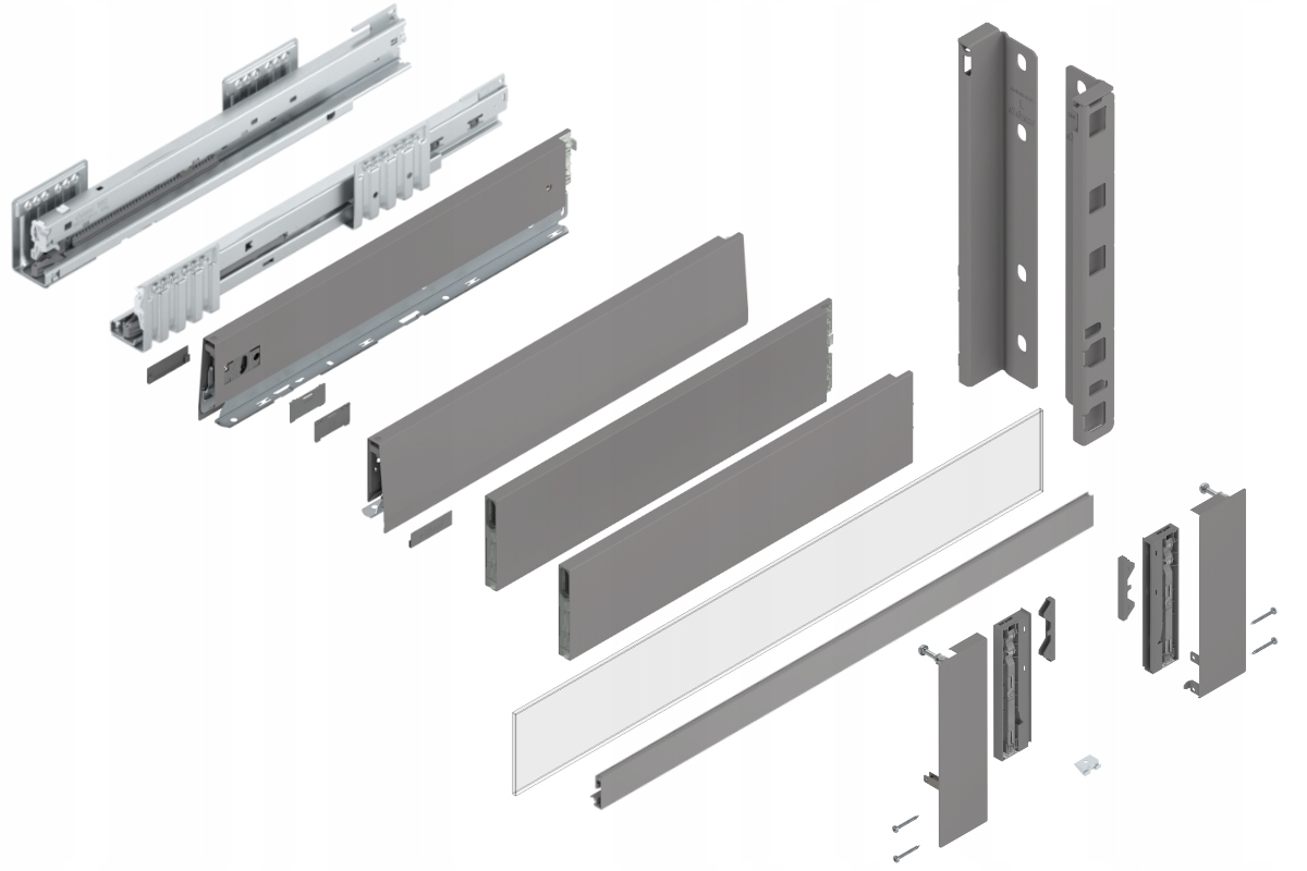 Blum Šuplík Merivobox 450 Vysoká E vnitřní šedá 40 kg