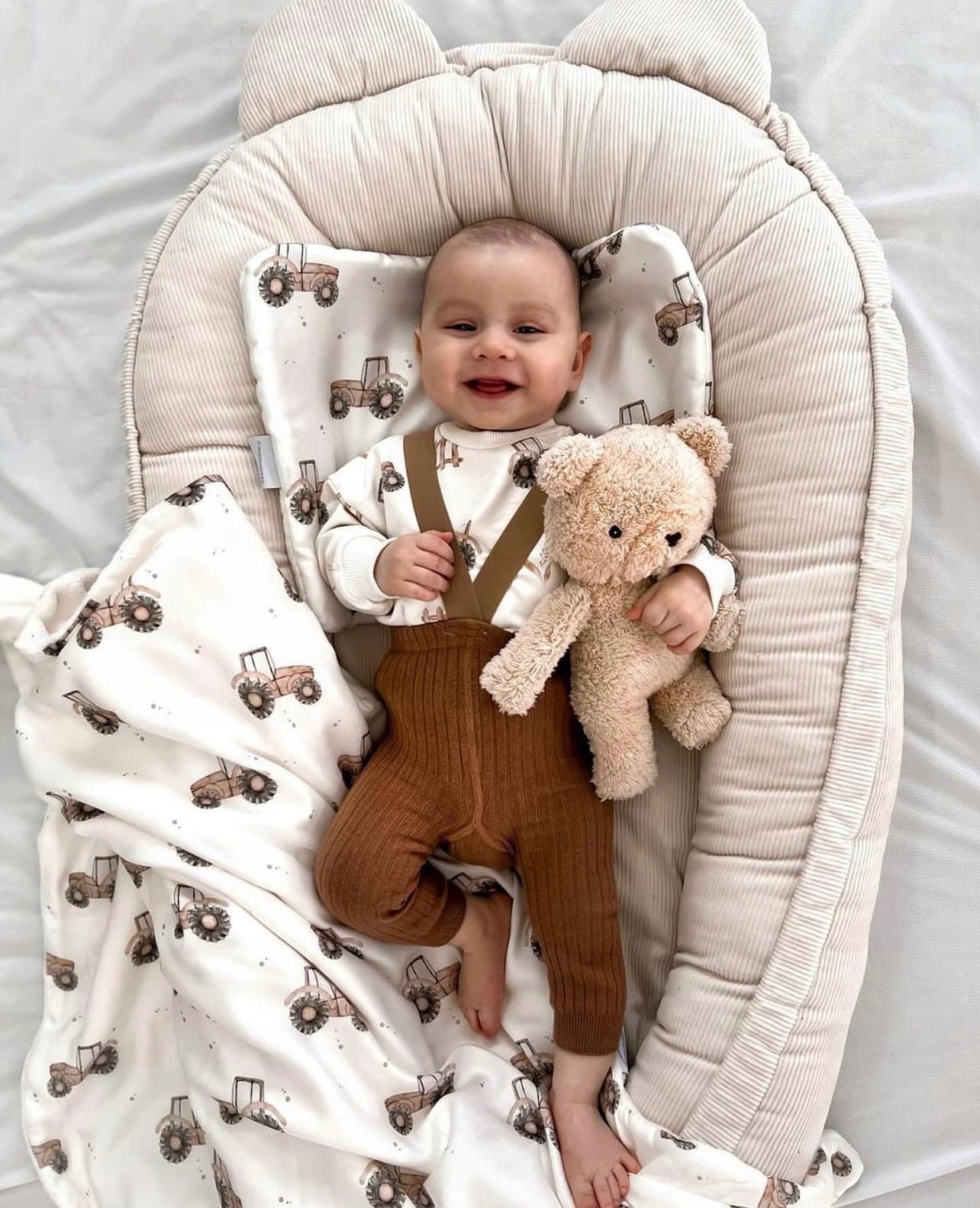 Poduszka płaska bambusowa 30/40 do wózka Traktory Traktorki Marka inna marka