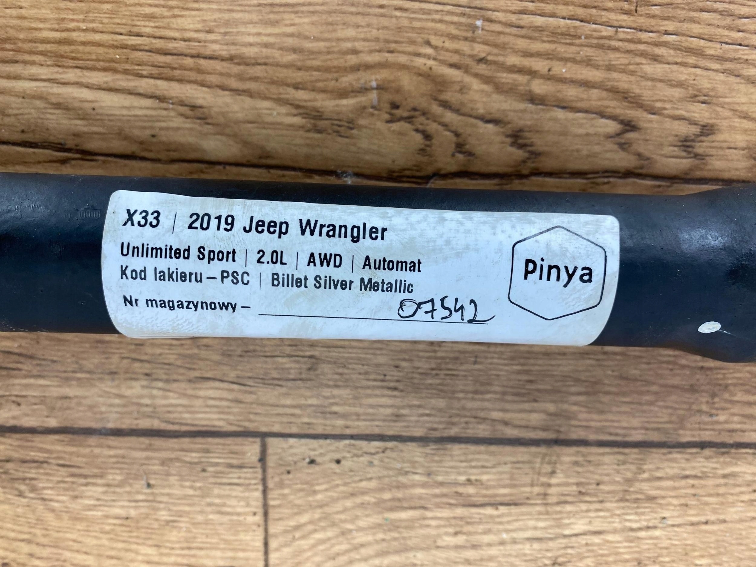 semi-axis Jeep Wrangler JL 2018+ USA