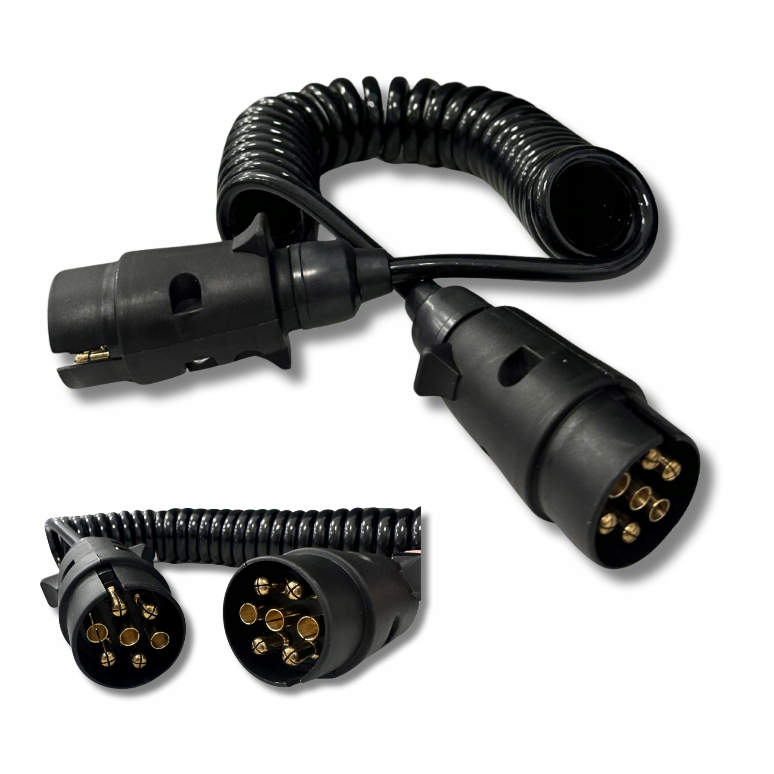 Spirálový kabel 7 pin 12 V prodlužovač světel 5 m pro přívěs, instalační kabel