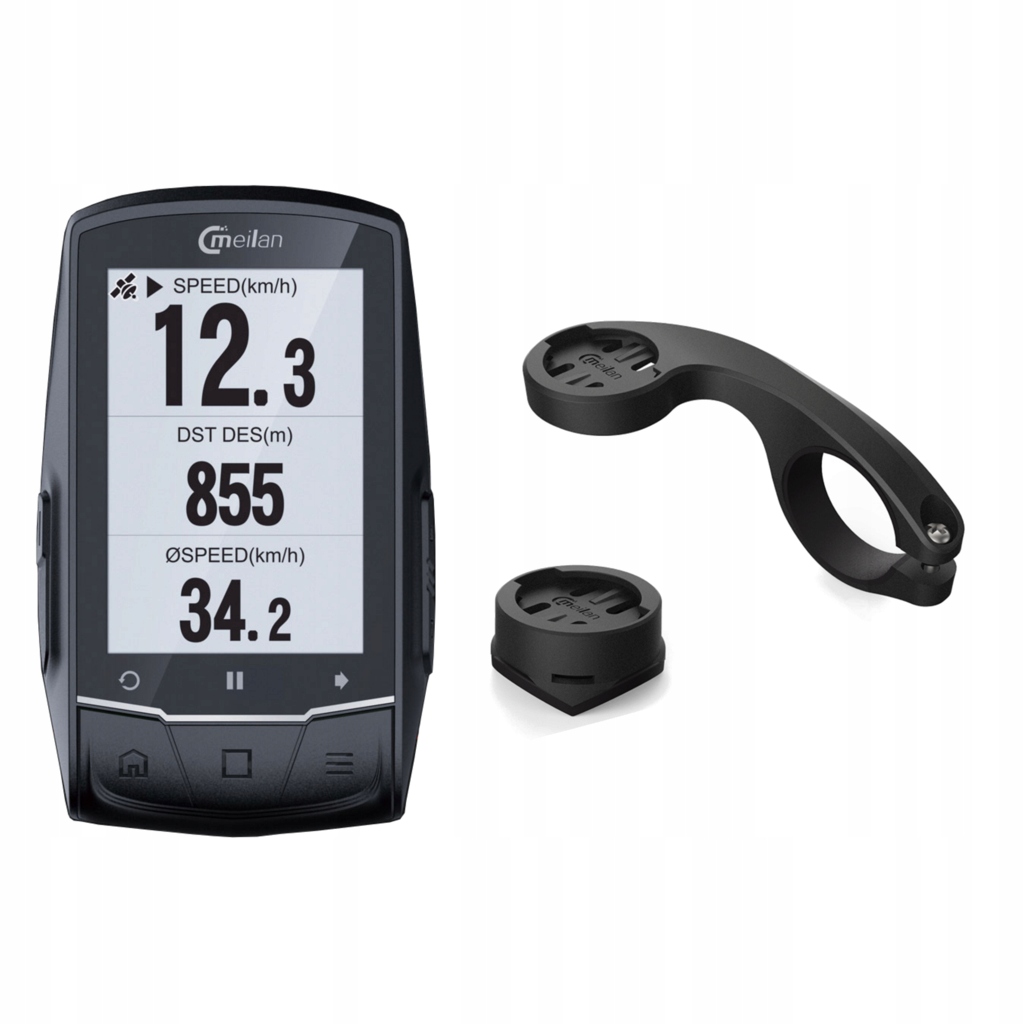 Komputer Meilan M1 rower nawigacja Gps Bluetooth Ant Komoot wodoodporny