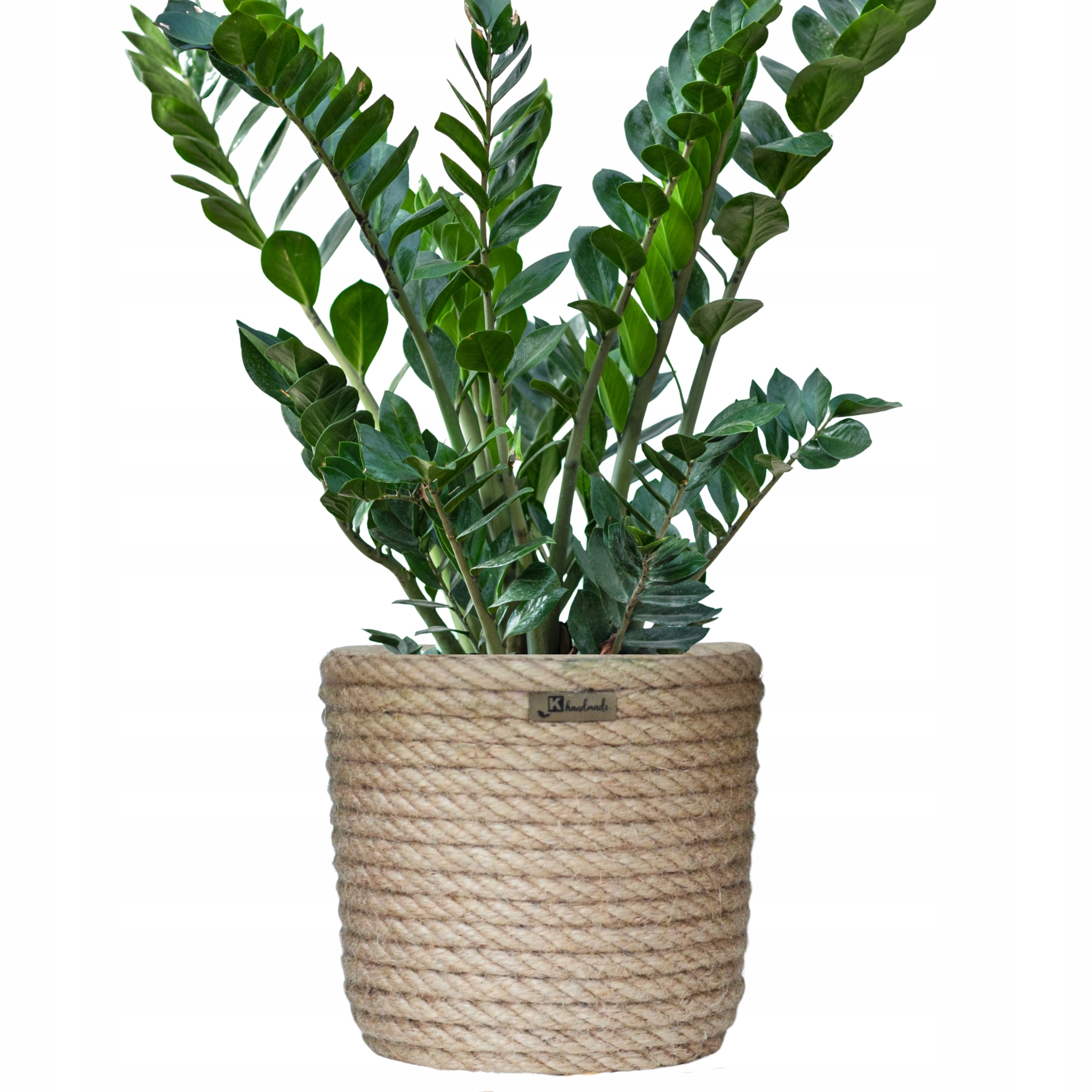 23 Obal Boho ozdobný na květináč jutový provázek sušené pletené trávy