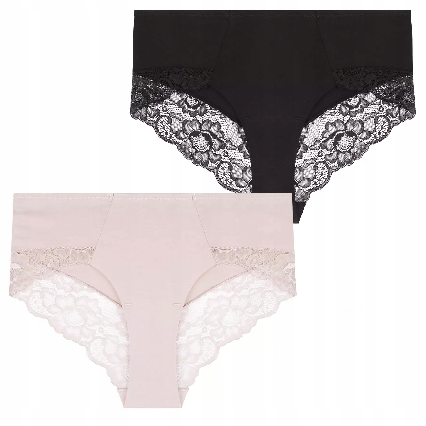Kalhotky Dámské Moraj Krajkové bikiny Kalhotky Elegantní Bavlněné 2-PAK L