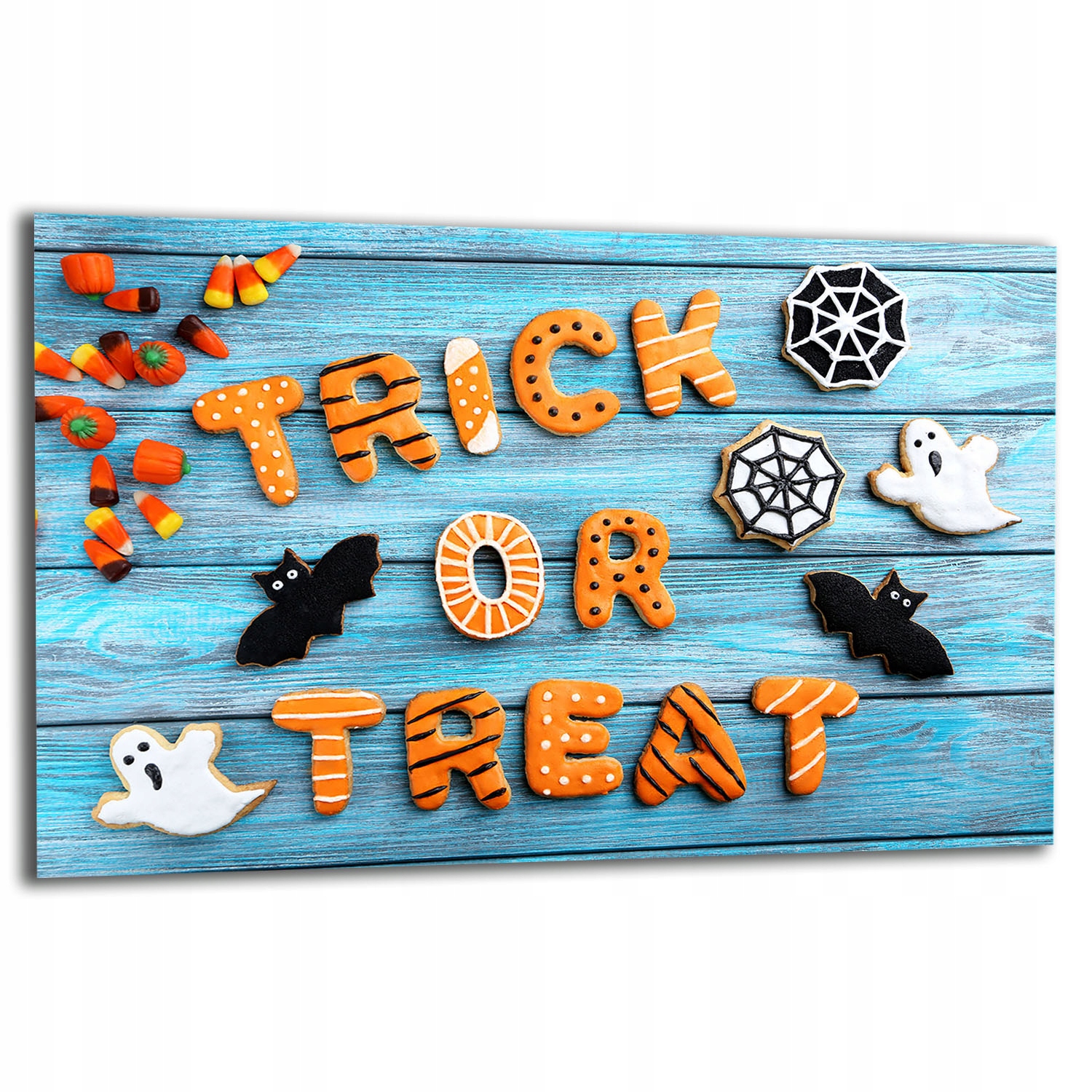 7v1 Skleněná Ochranná Deska Na Sporák 80x52 Halloween