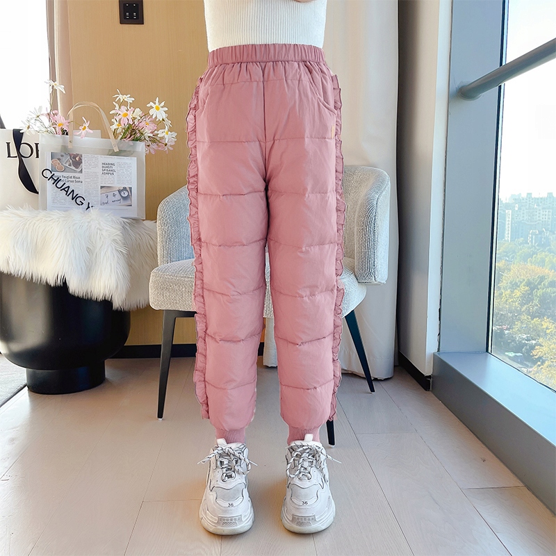 CIEPŁE GRUBE SPODNIE DRESOWE OCIEPLANE JOGGERY zimowe pikowane dziecięce Stan opakowania oryginalne