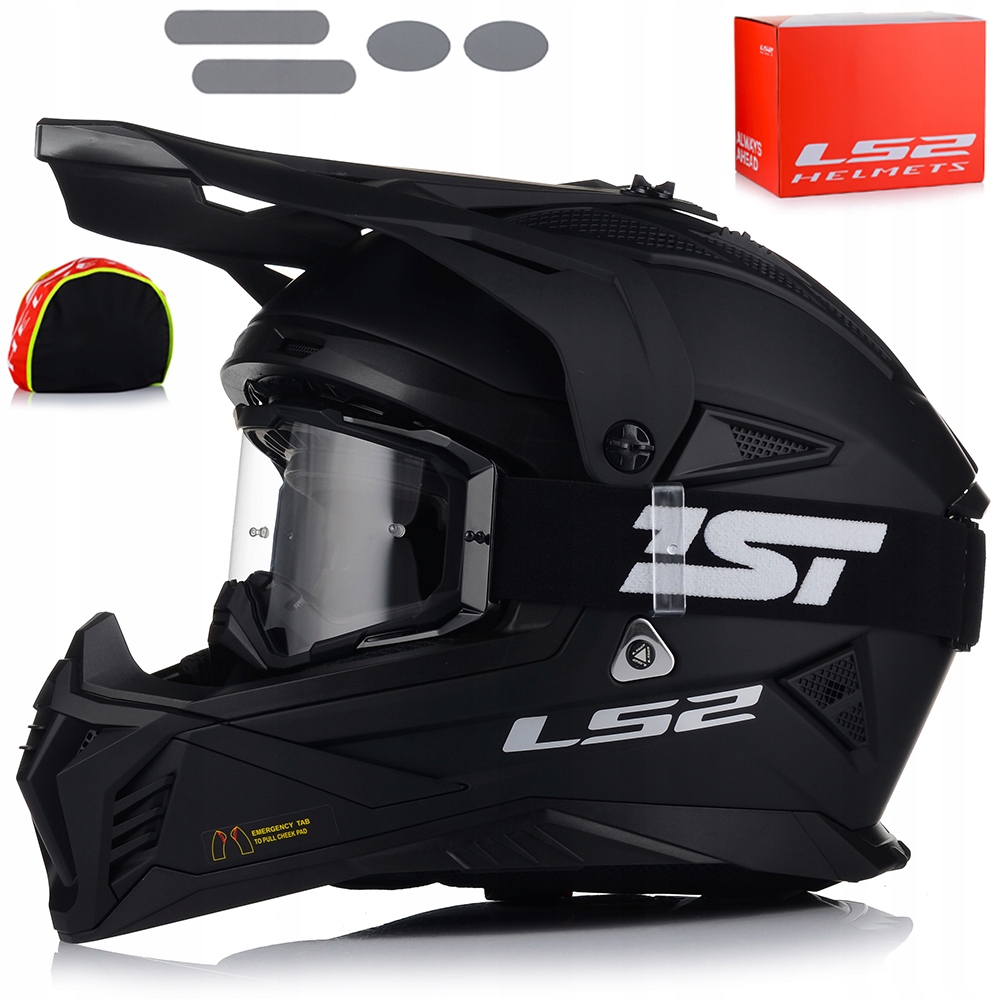 Motocyklová Prilba LS2 MX708 Fast II Okuliare Lehký Enduro Cross Štvorkolka Atv