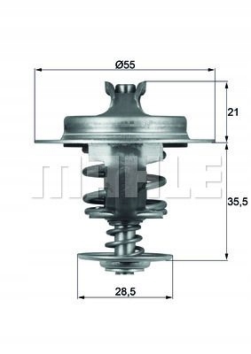 TERMOSTAT TX 67 83D MAHLE Stan opakowania oryginalne