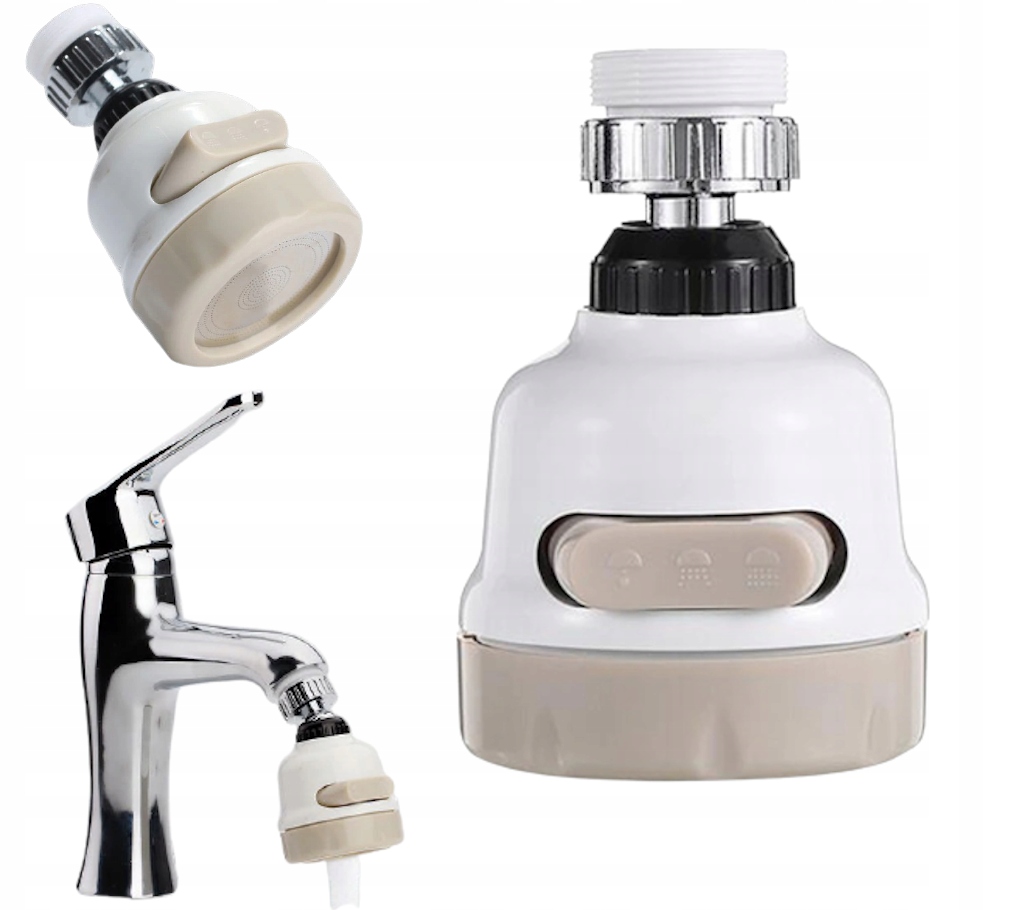 

Przedłużacz Kranu prysznic kuchnia 360 perlator