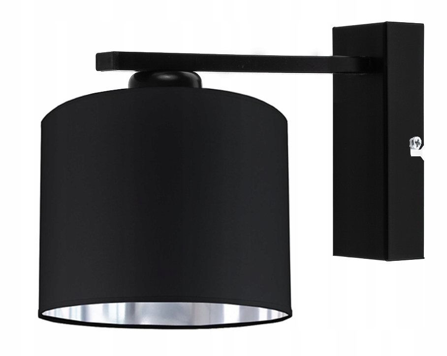 

Lampa Kinkiet Ścienna Abażur Nowoczesny Czarny