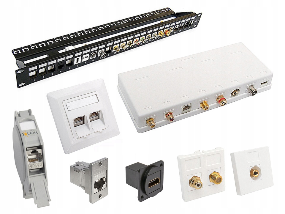 Łącznik HDMI A/gn-A/gn UHD 4K typ KEYSTONE czarny Marka Logilink