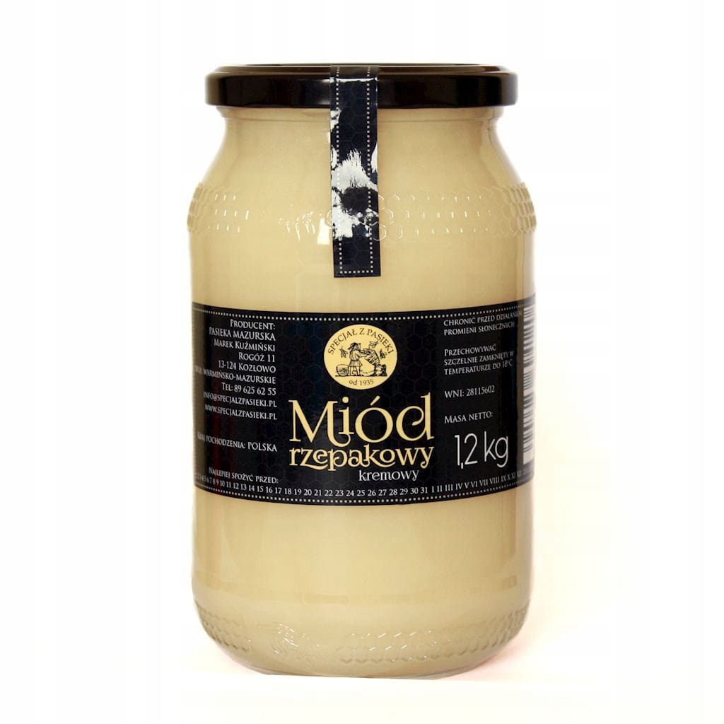 Levně Řepkový krémový med 1,2 kg Specjał Z Pasieki