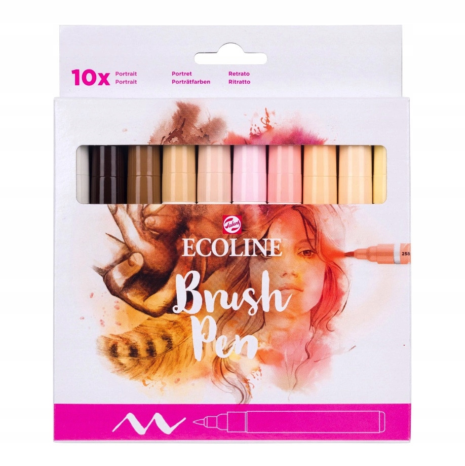 Sada štětcových tužek Ecoline Portrait Talens 10 ks