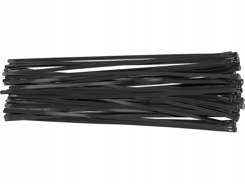 Yato Opaski Plastikowe Zaciskowe Rozpinane Czarne 7,6x450mm 50szt. Trytytki