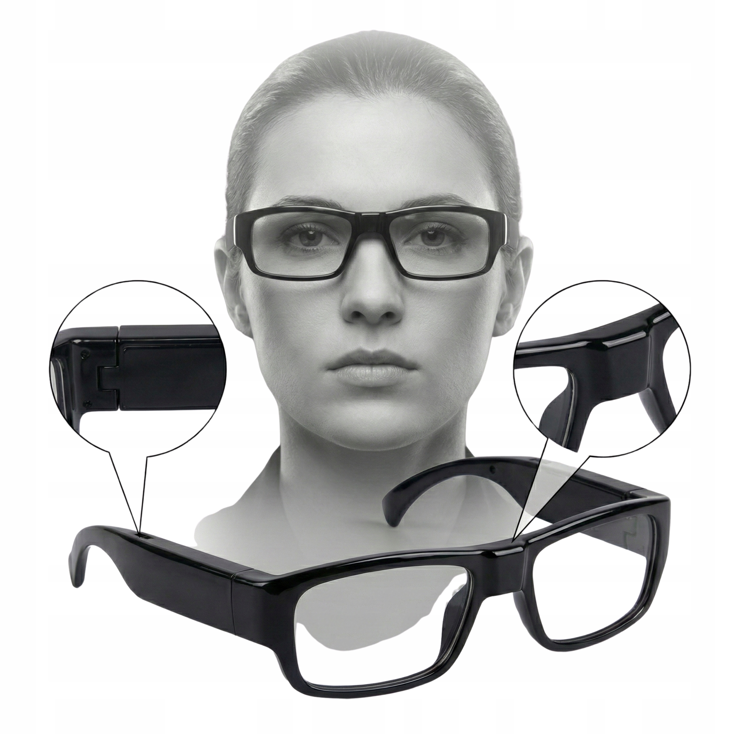Špionážní brýle s Full-hd kamerou, doba provozu až 80 minut