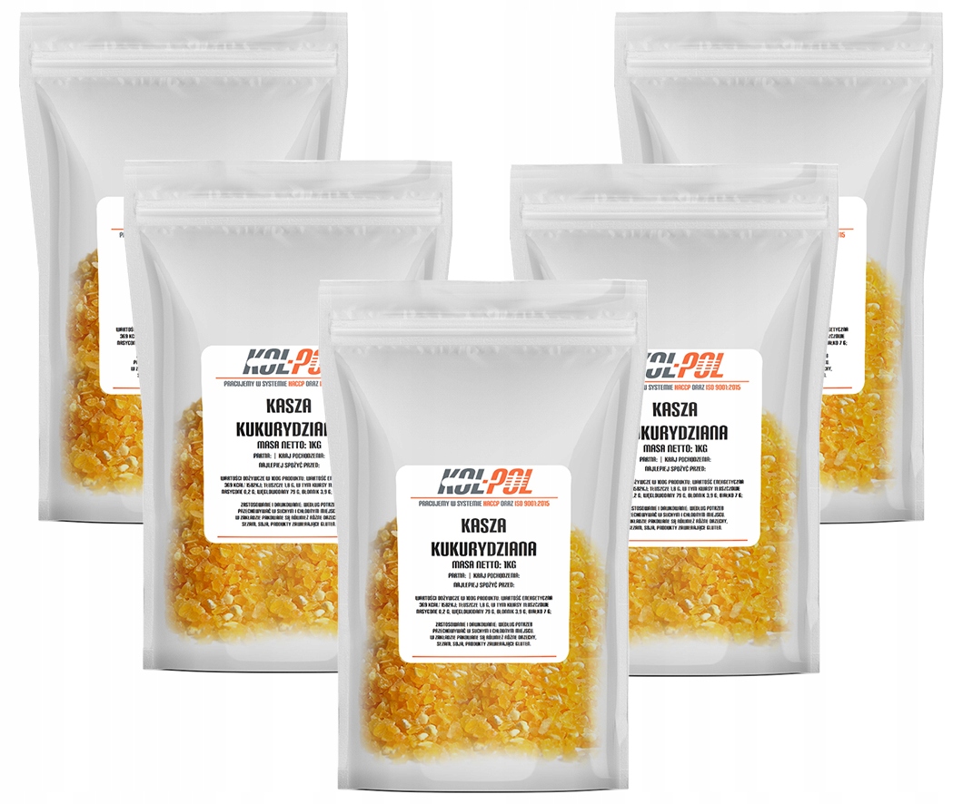 Levně 2x Kukuřičná Krupice 5 kg Přírodní kaše na pokrmy a dezerty, kvalita Kol-Pol