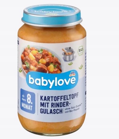 Baby Ziemniaki z gulaszem wołowym od 8.m 220g DE