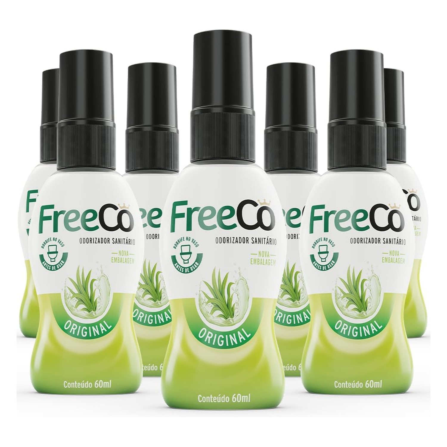 Sprej neutralizující zápach na toaletě, citrusová vůně, 12 kusů, 60 ml