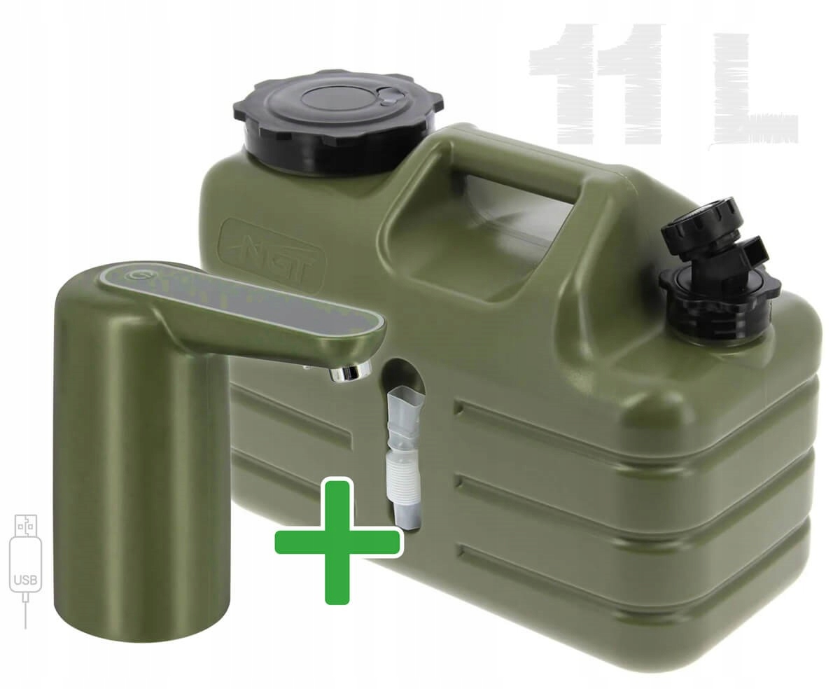 Pojemnik Na Wodę Pitną Ngt Pompka Usb 11 L Na Camping Ryby