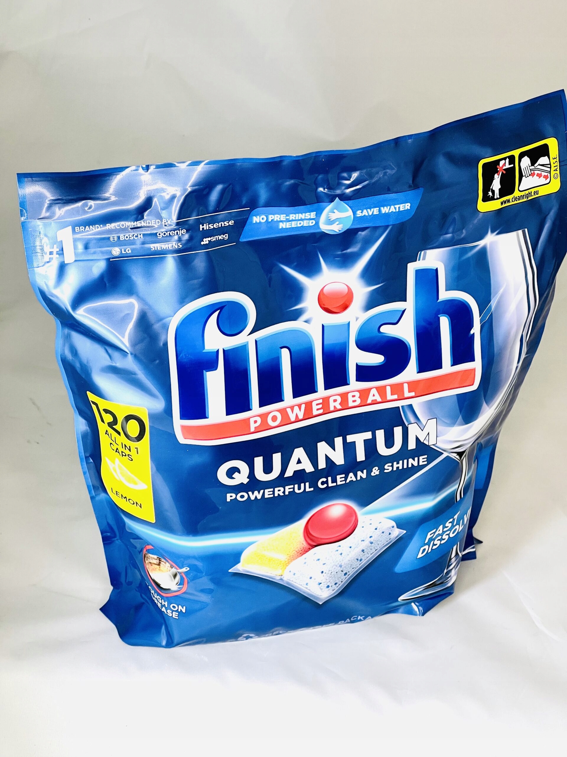 Finish Powerball Quantum lemon kapsle do myčky nádobí 120 ks