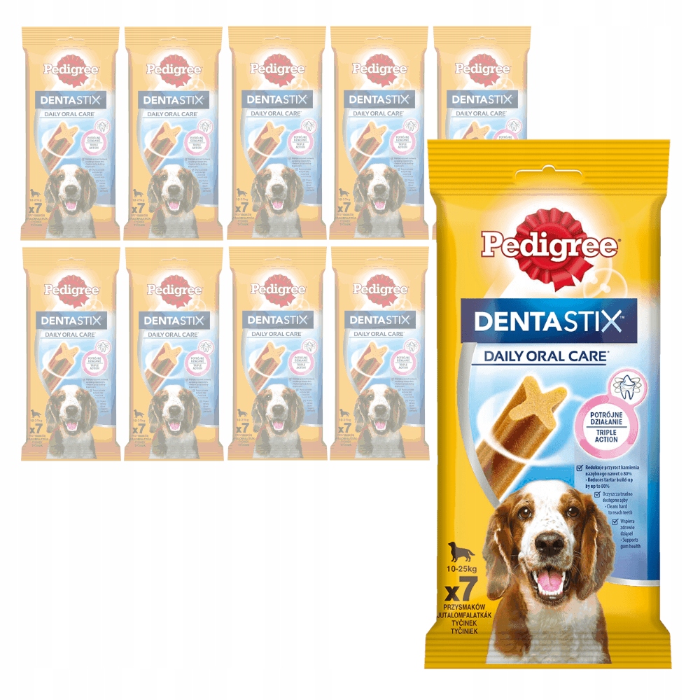 Levně Pedigree DentaStix 10x180g Pamlsek pro psy středních plemen 70ks