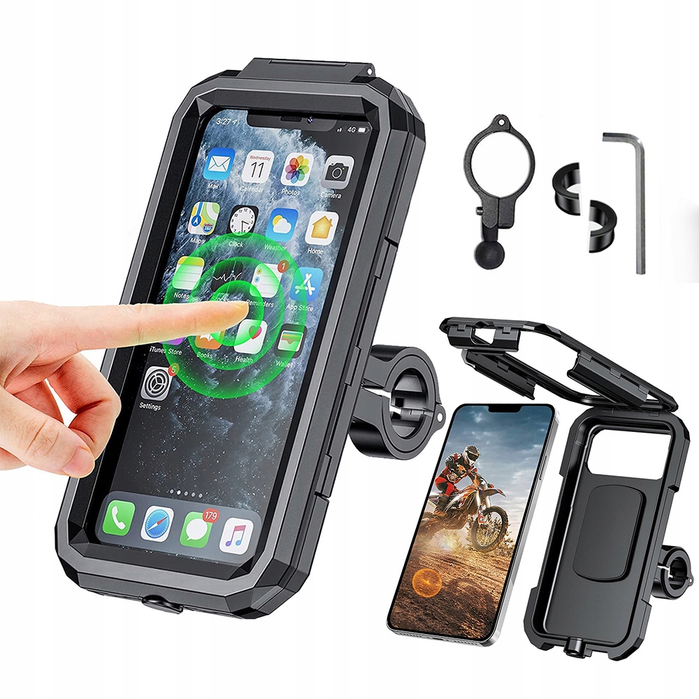 Uchwyt Wodoodporny Motocyklowy Na Telefon Motor Quada Skuter Rower