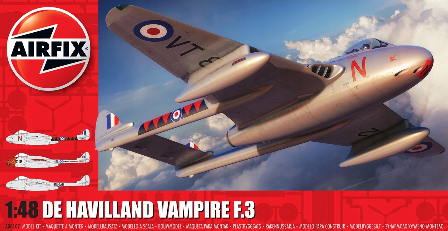 Airfix 06107 de Havilland Vampire T.3 1:48