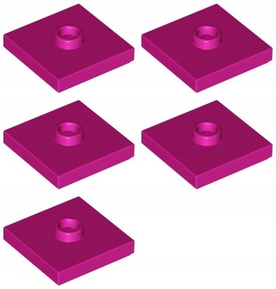 

Lego 87580 Płytka 2x2 magenta Nowa (3g) 5 szt.