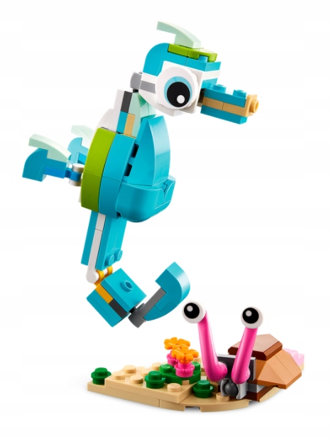 LEGO Creator 31128 DELFIN ŻÓŁW Rafa Ocean 3w1 6+ Nazwa zestawu LEGO CREATOR 3W1 DELFIN I ZOLW 31128 ZWIERZATKA