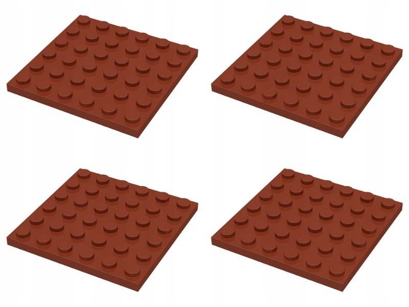 

Lego 3958 Płytka 6x6 Brązowa (20g) 4 szt.