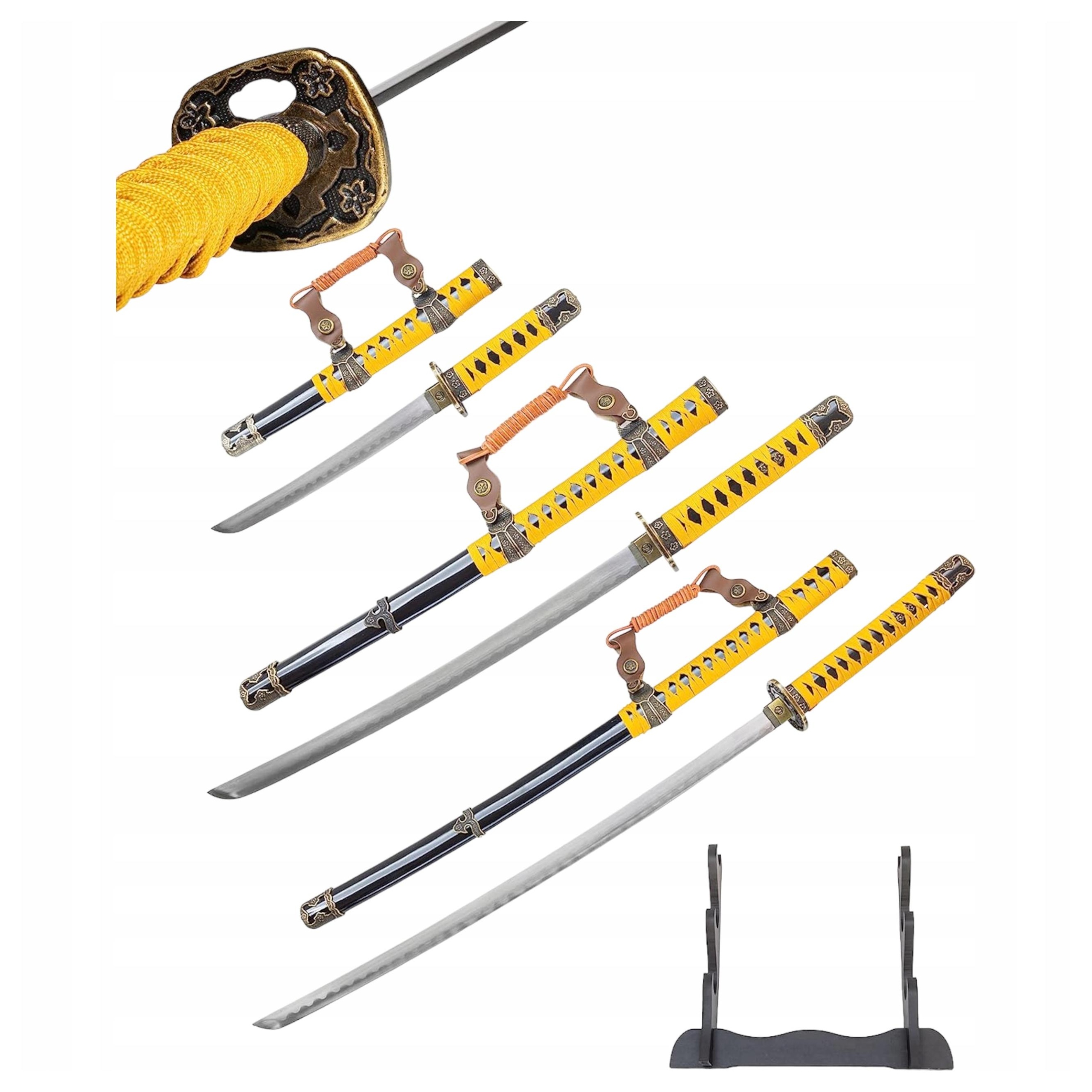 Sada Tachi Katana Wakizashi Tanto Stojan HKS013 Dárek pro muže