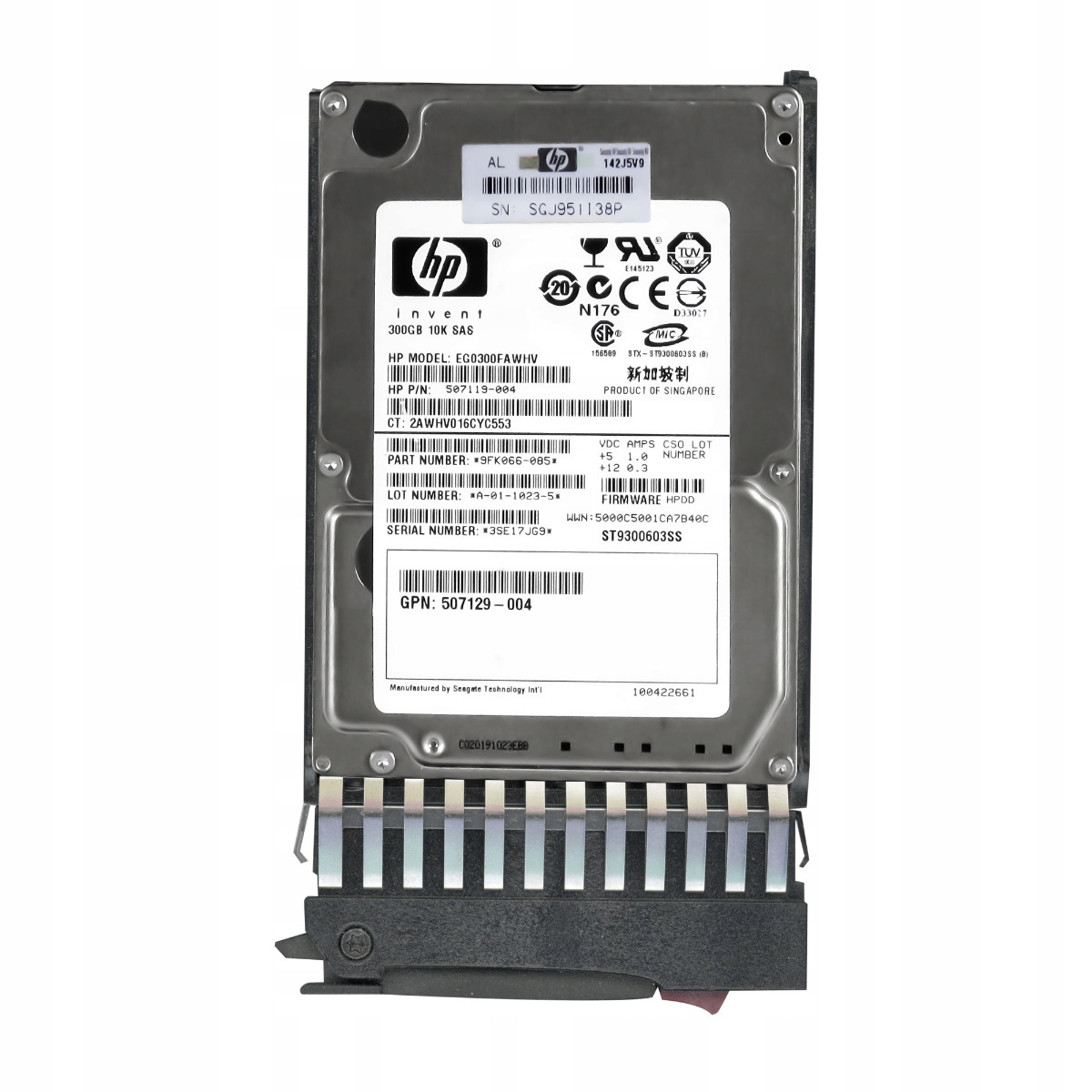 Hp 507119-004 300GB SAS-2 10K 16MB 2.5 EG0300FAWHV