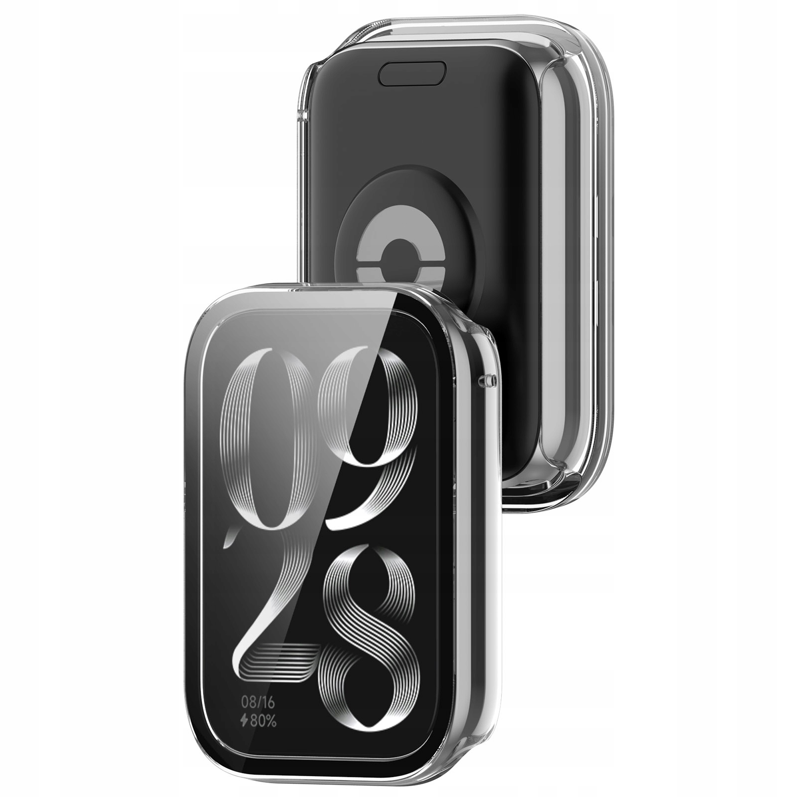 ETUI OCHRONNE + SZKŁO HARTOWANE 2W1 DO XIAOMI MI BAND 8 PRO - TRANSPARENT Stan opakowania oryginalne