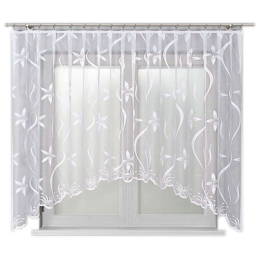 

Firanka gotowa żakardowa Jola biała 330x160 cm