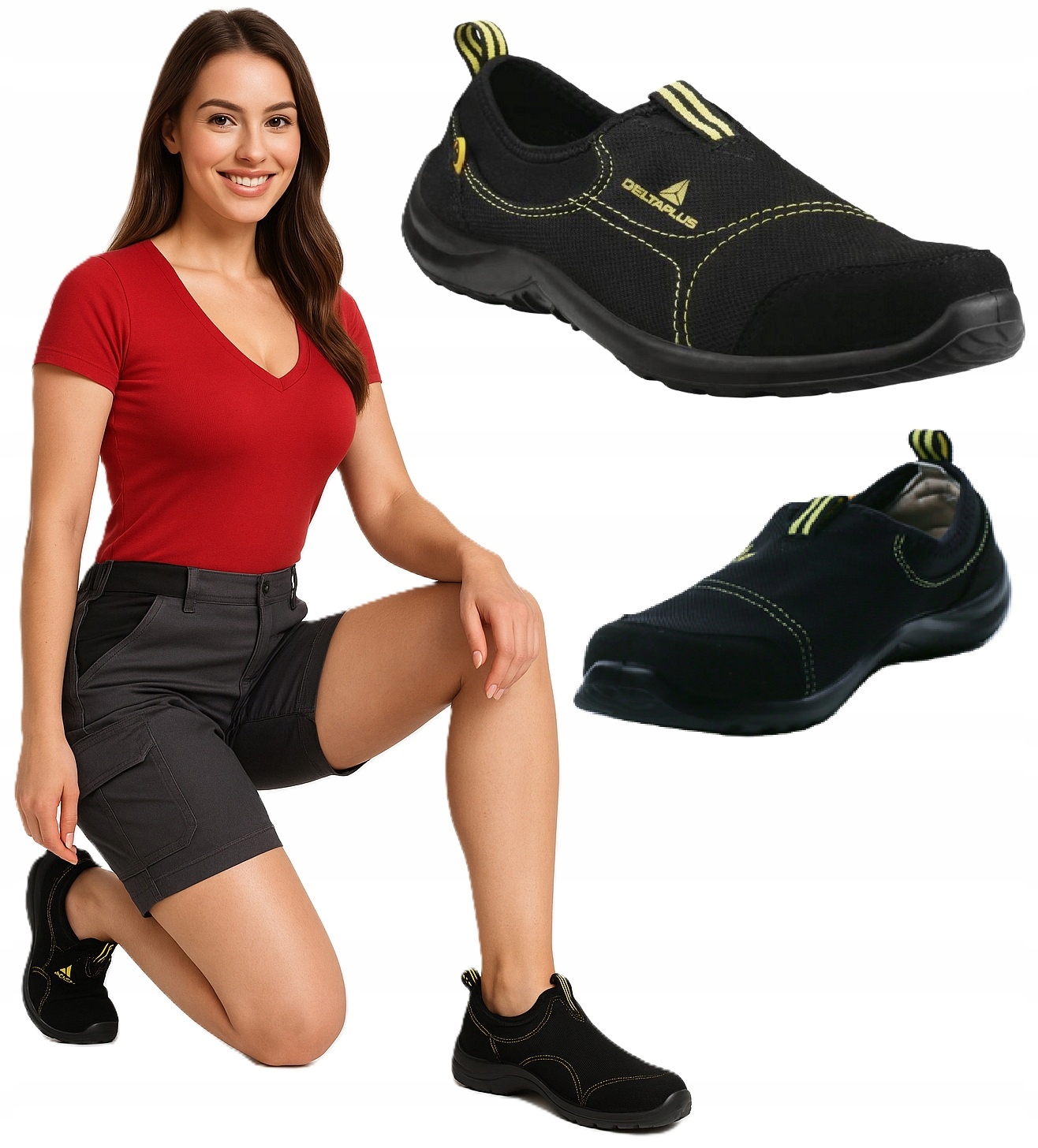 buty robocze slip on oddychające z noskiem lekkie Miami S1P Esd Delta r. 43