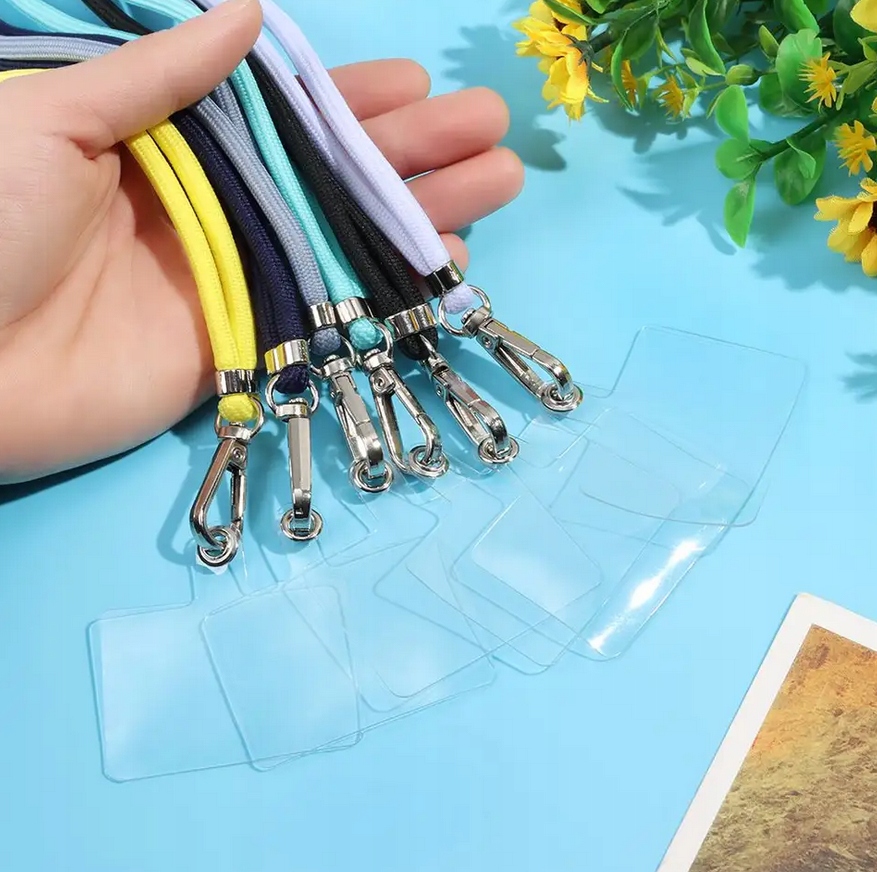 SMYCZ NA SZYJĘ ZAWIESZKA DO TELEFONU NIEBIESKA TASIEMKA DO KLUCZY Kolor niebieski