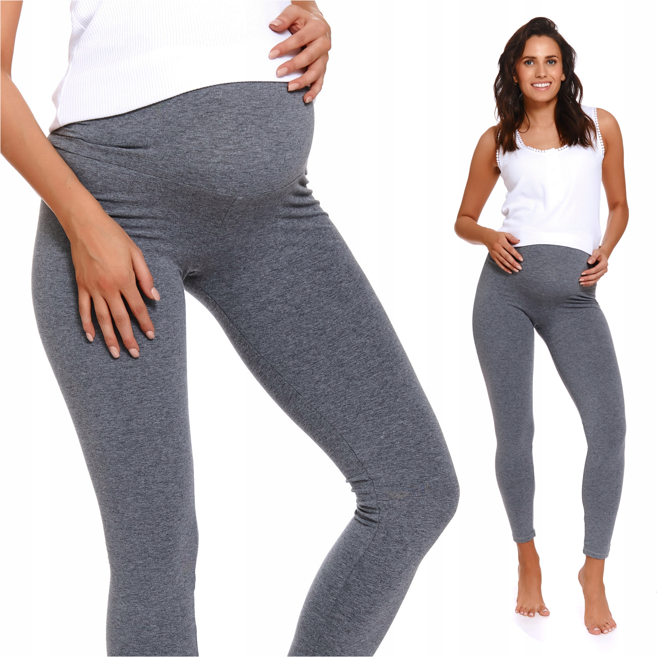 

Doctor Nap 4241 Dark Grey legginsy ciążowe S