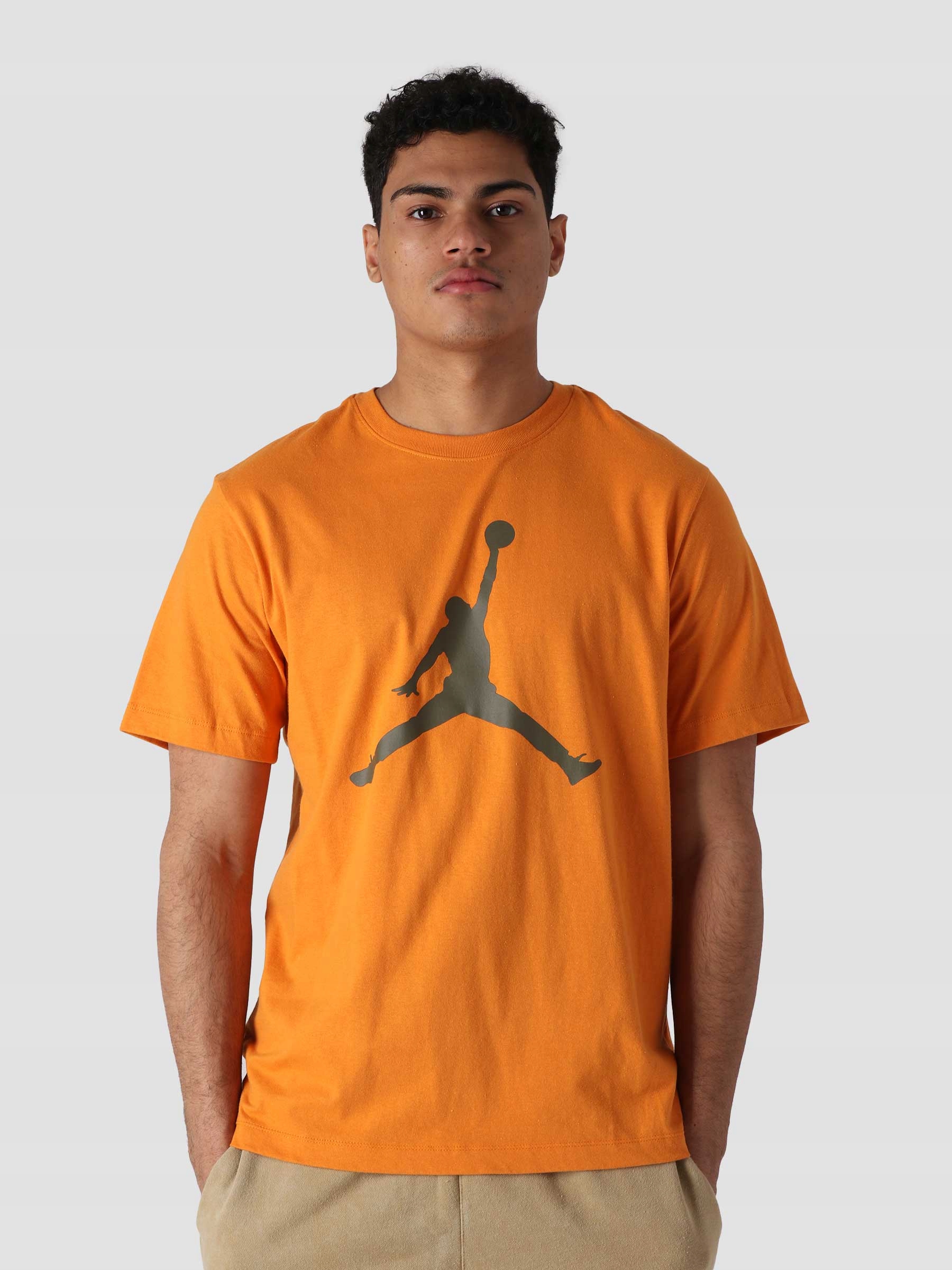 NIKE JORDAN Koszulka Męska T-shirt CJ0921738 LOGO Kolor żółty