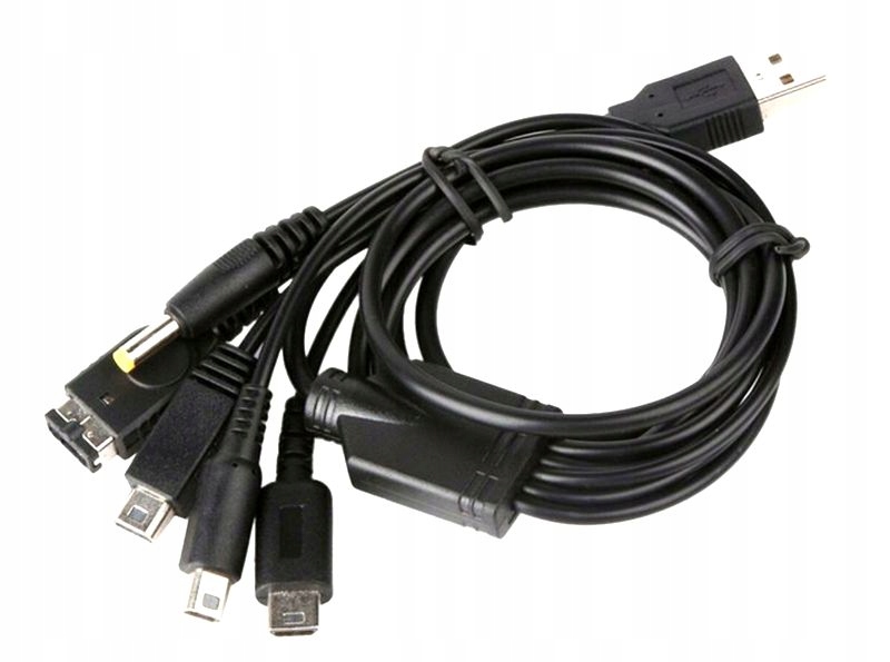 Kabel USB Ładowarka 5w1 do Nintendo PSP Wii Producent All