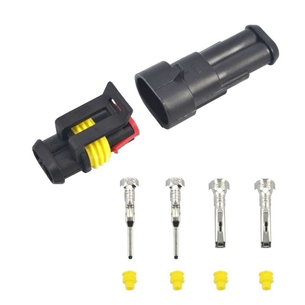 ZŁĄCZE SUPERSEAL KPL. WTYK+GNIAZDO 2 PIN