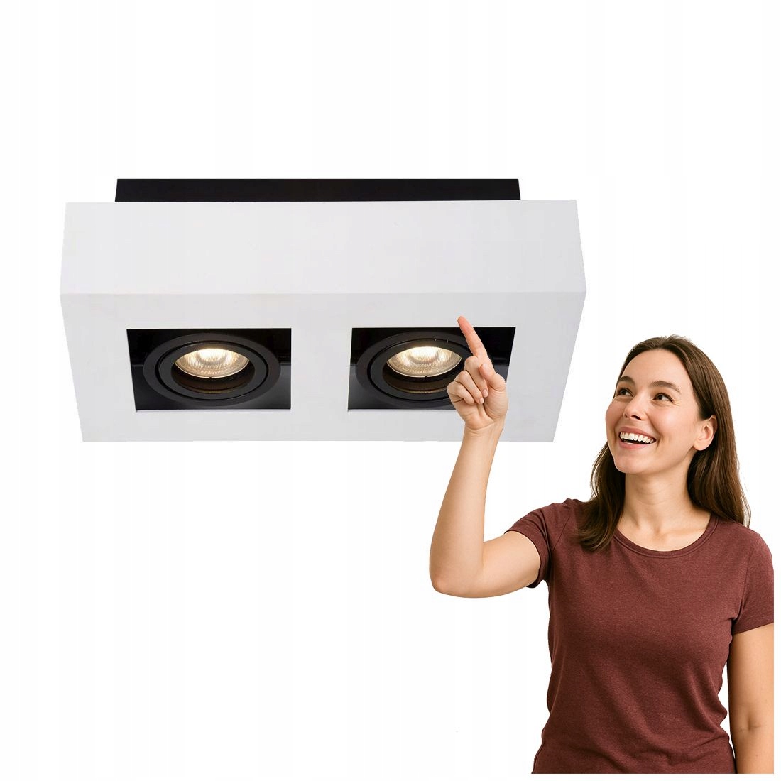 Stropní svítidlo Casemiro IT8001S2-WH/BK Italux