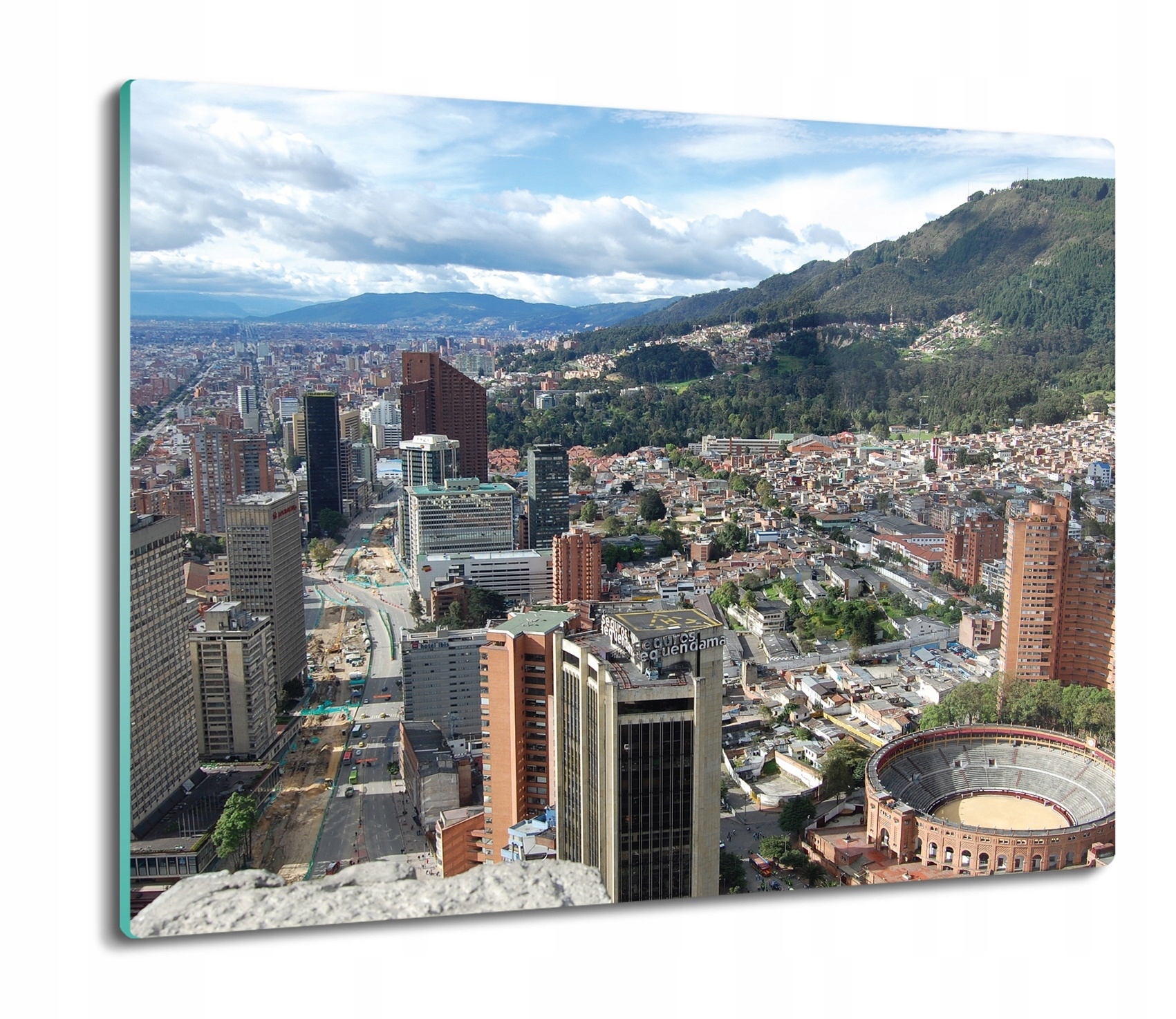 

Miasto panorama góra 60x52 deska szklana do kuchni